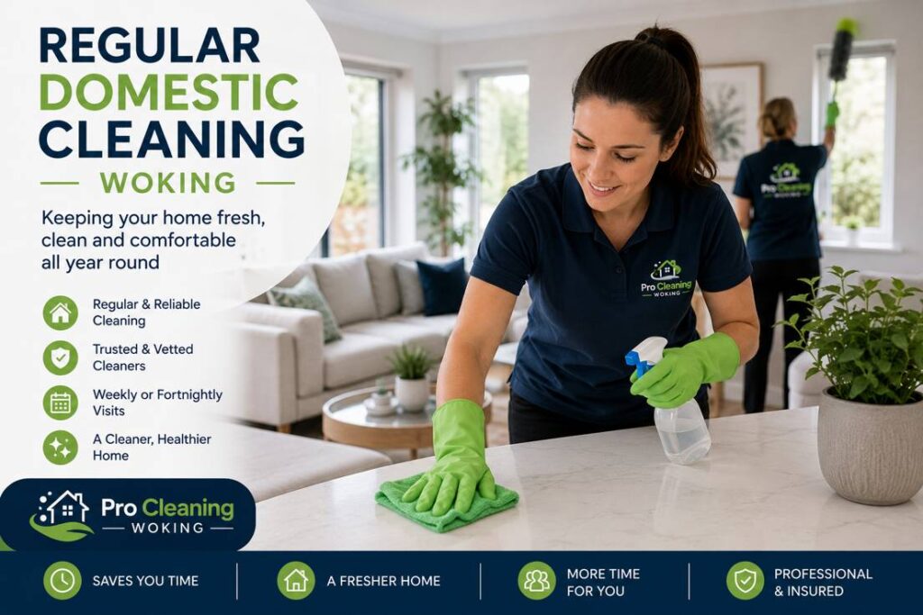 regular domestic cleaning woking