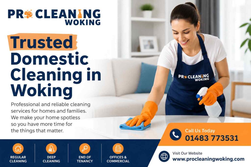 trusted domestic cleaning in woking